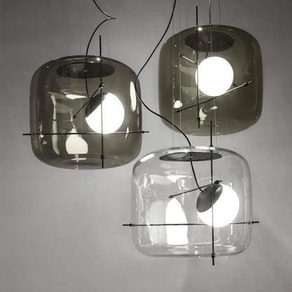 Elegant Glas Pendellampe - 30cm