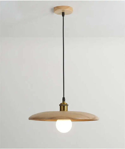Designer loftslampe i træ med LED | Elegant belysning