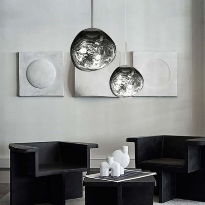 Smeltende Pendellampe, Moderne Design, Metal