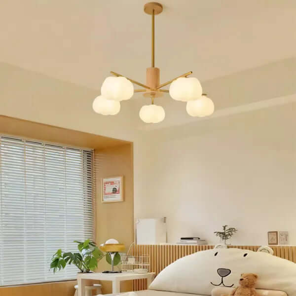 Moderne Loftslampe i Træ & Metal