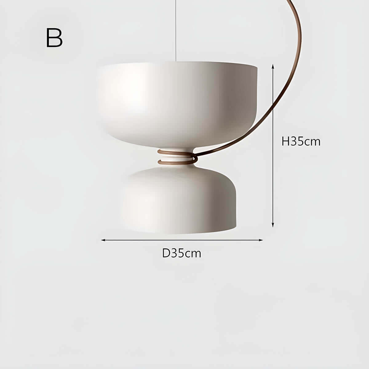 Geometrisk Pendellampe i Sort, Hvid & Grå