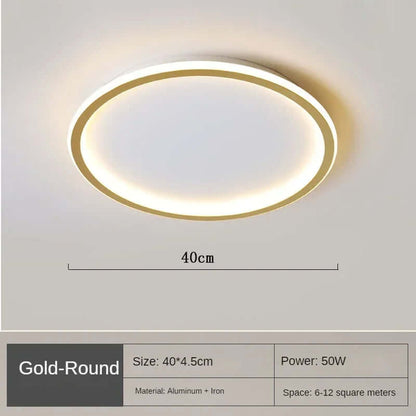 Runde LED loftslampe i skandinavisk design