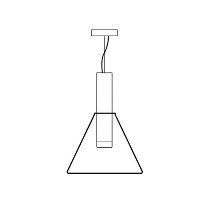 Elegant Pendel Lampe i Glas & Metal - Isabel
