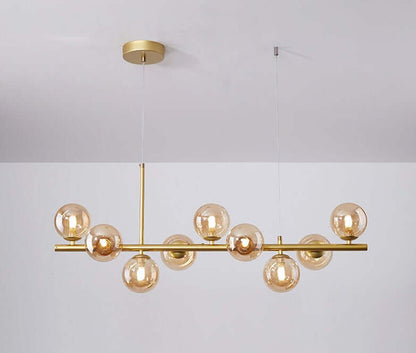 Elegant Pendellampe i Glas og Metal - 83x24cm