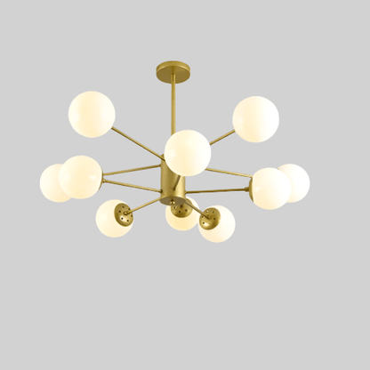 Elegant Glaskugle Lysekrone