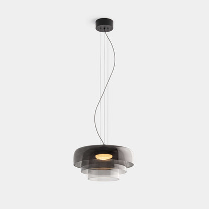 Elegant Glasloftlampe med LED | Justerbar