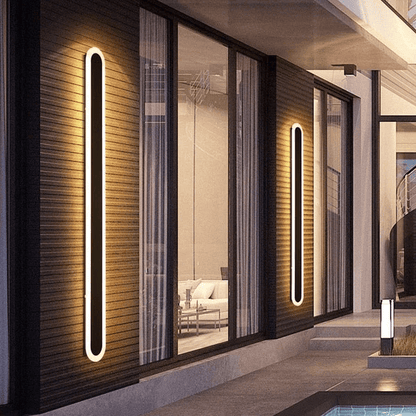 Udendørs LED Væglampe - Sort Smedejern - Cupola