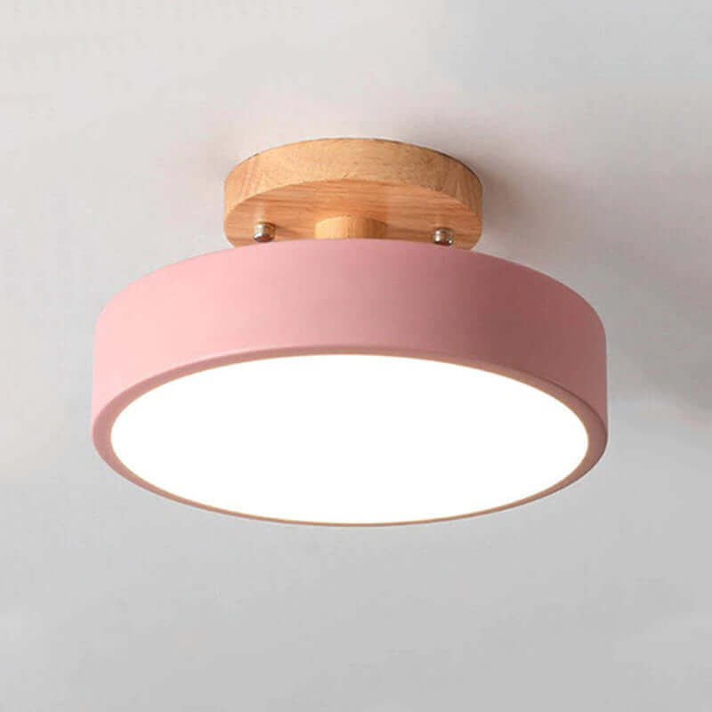 Dæmpbar LED-loftslampe i træ - 36W