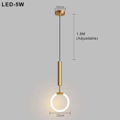 Moderne LED-Pendellampe i Skandinavisk Design