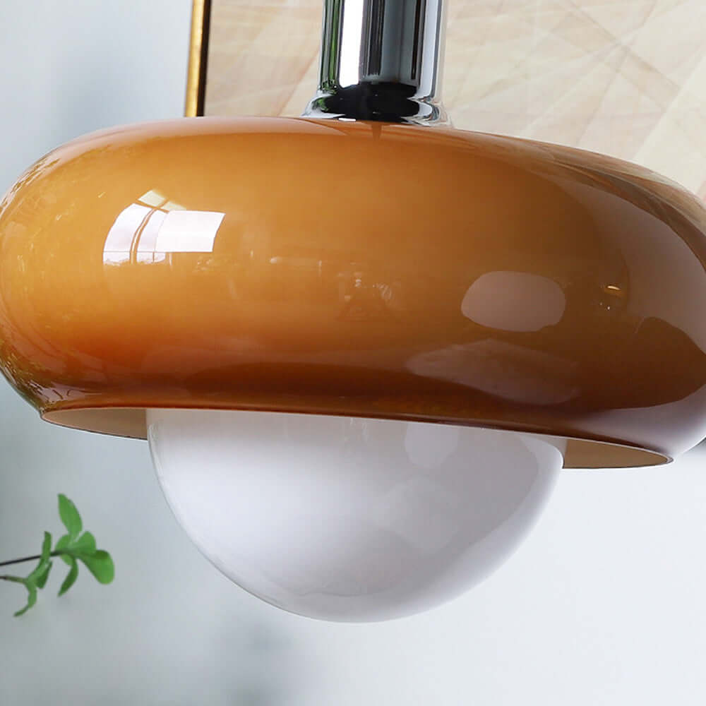 Elegant Kaffe-Glas Pendellampe - Modern Design