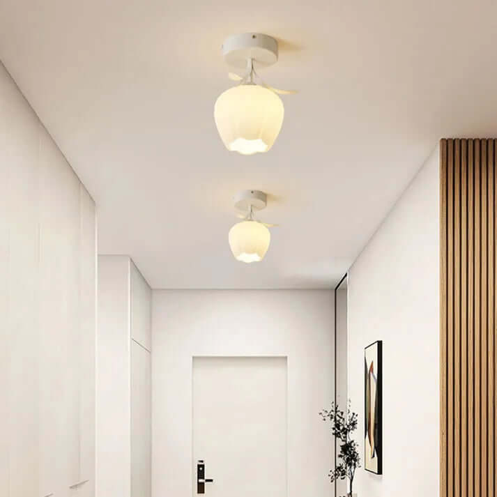 Tiffany Blomster Loftslampe i Mini Format