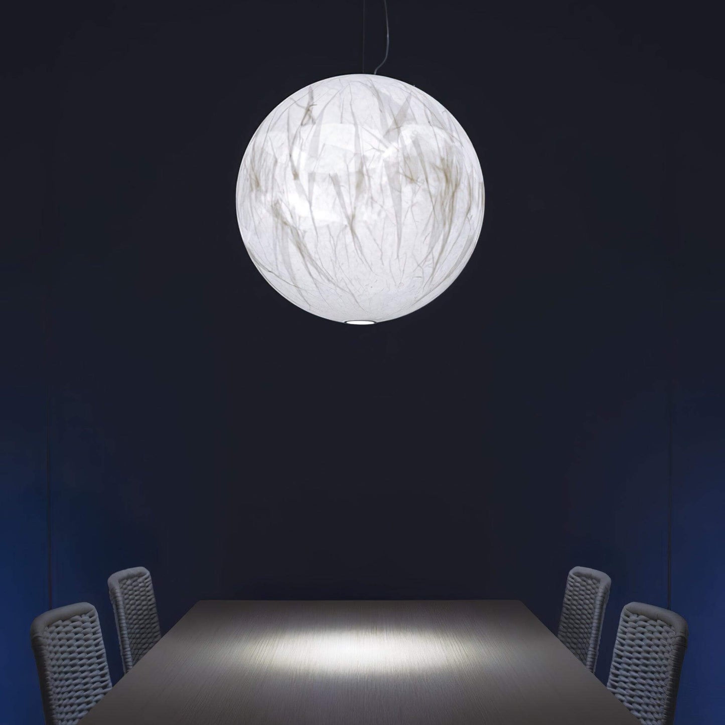 Elegant Silke Pendel Lampe - 3 Størrelser