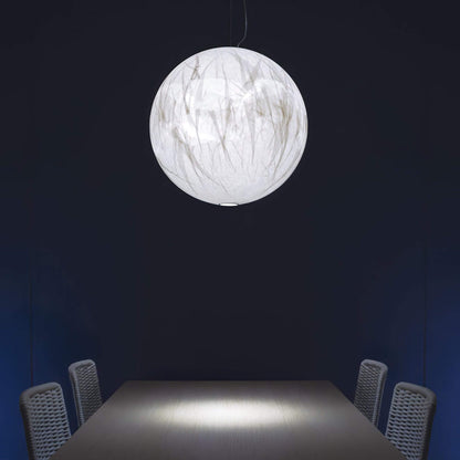 Elegant Silke Pendel Lampe - 3 Størrelser