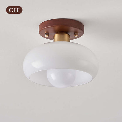 Vintage Hvid Lille Loftslampe