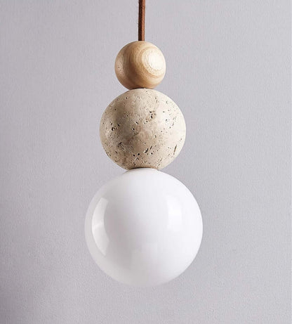 Elegant Travertin Pendellampe - Moderne Design