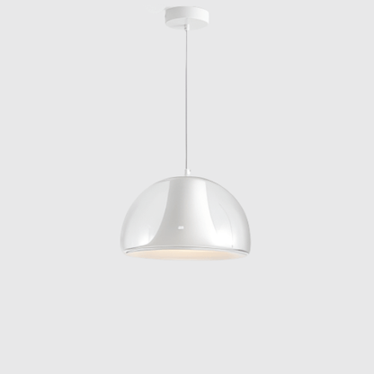 Elegant Halvcirkelformet Glas Pendellampe