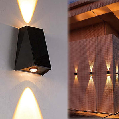 Soldrevet LED-Væglampe Udendørs Justerbar Vandtæt IP54