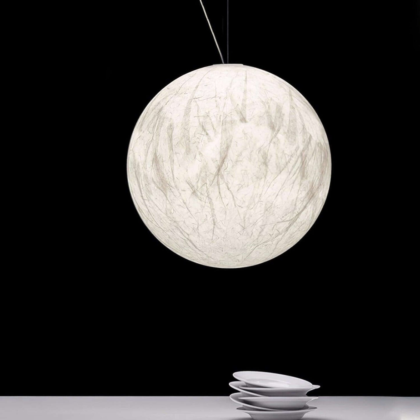 Elegant Silke Pendel Lampe - 3 Størrelser