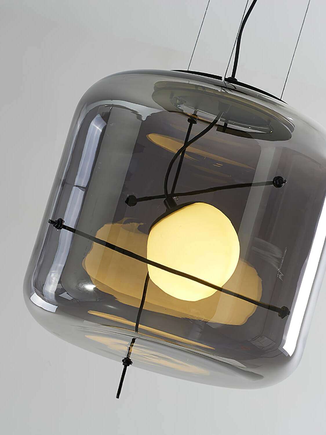 Elegant Glas Pendellampe - 30cm