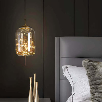 Elegant Pendel i Brunt Glas | 3 Størrelser