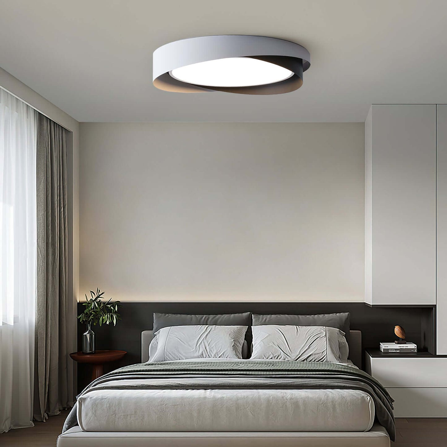 Moderne Loftlampe med Integreret LED