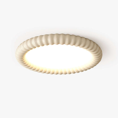 Modern LED Loftlampe med Bølget Design, 50cm
