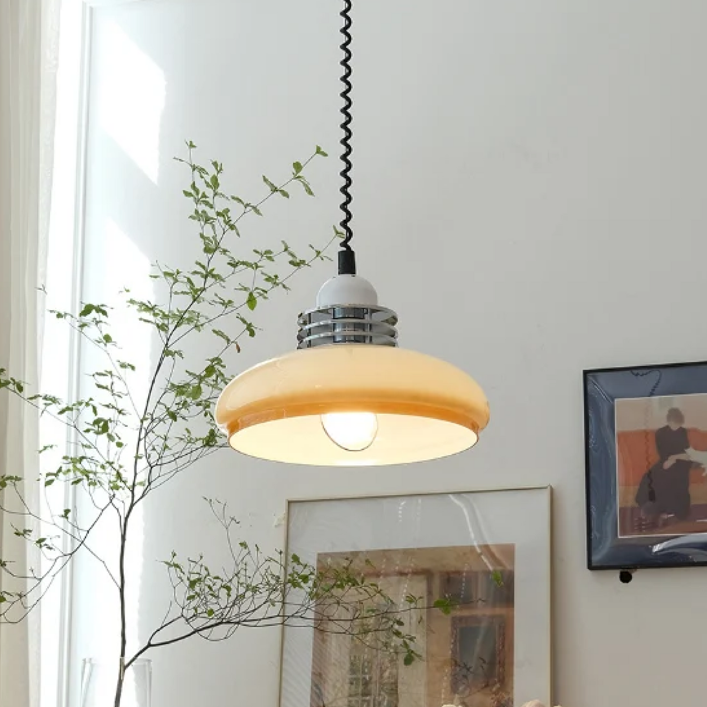Elegant Glas Pendellampe - D35cm