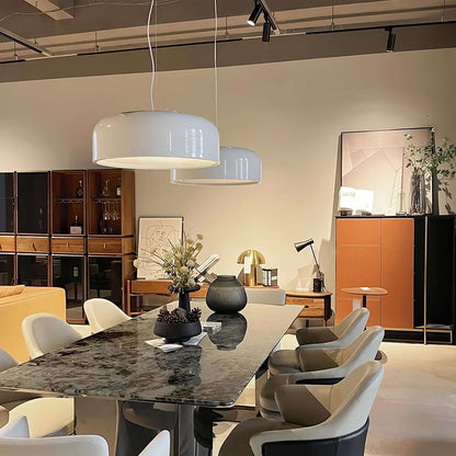 Moderne Pendellampe i Aluminium og Polykarbonat
