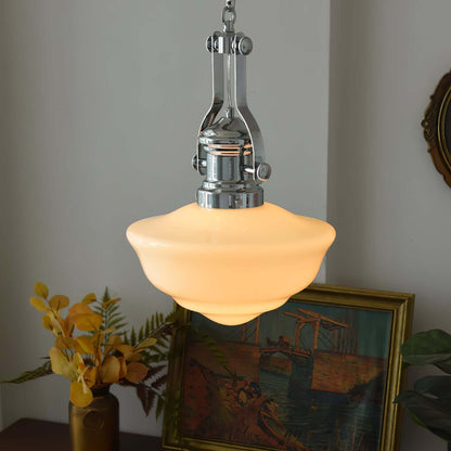 Elegant Skolehus Pendellampe - 30cm Glas