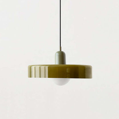 Farvet Glas Pendellampe - Bauhaus Design