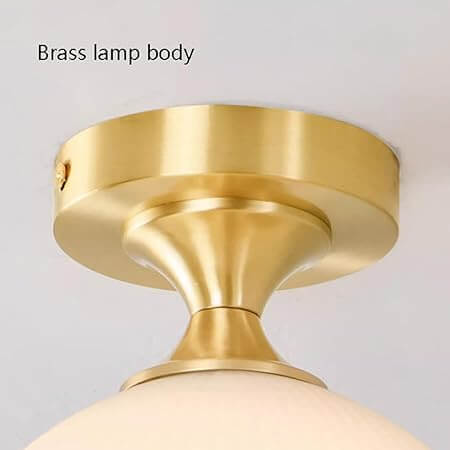 Elegant Mælkehvid Glas Loftslampe