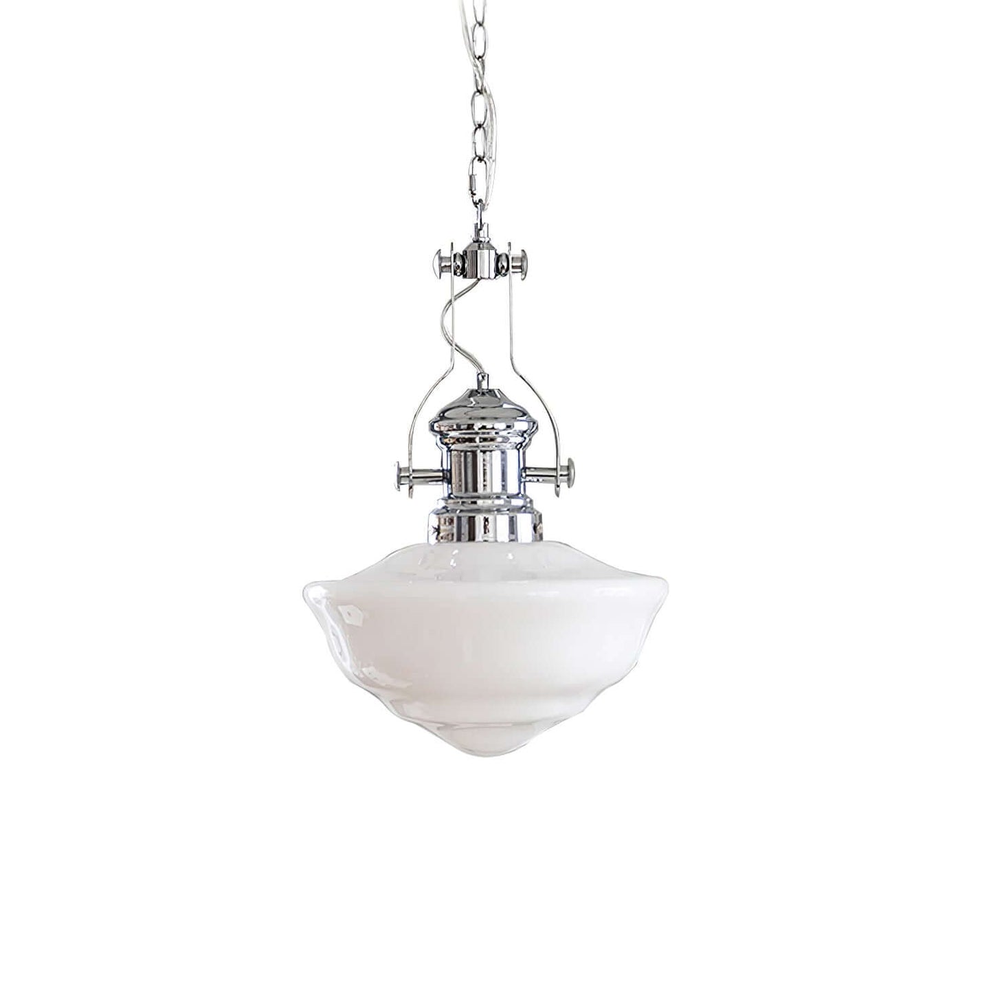 Elegant Skolehus Pendellampe - 30cm Glas