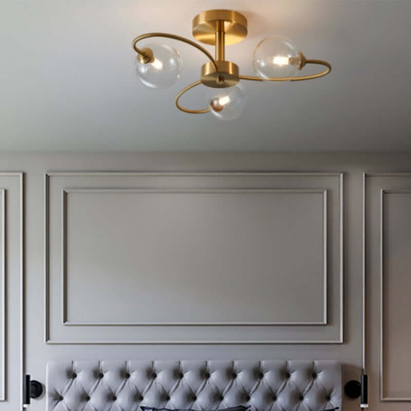 Elegant Loftslampe i Glas og Metal - BLOOM