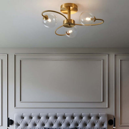Elegant Loftslampe i Glas og Metal - BLOOM