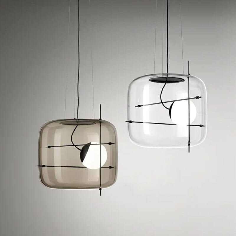 Elegant Glas Pendellampe - 30cm