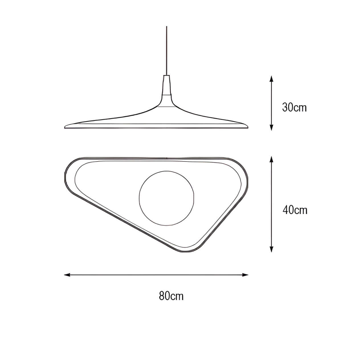 Designer Pendellampe 60/80cm - Unik Harpikslampe