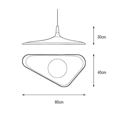 Designer Pendellampe 60/80cm - Unik Harpikslampe