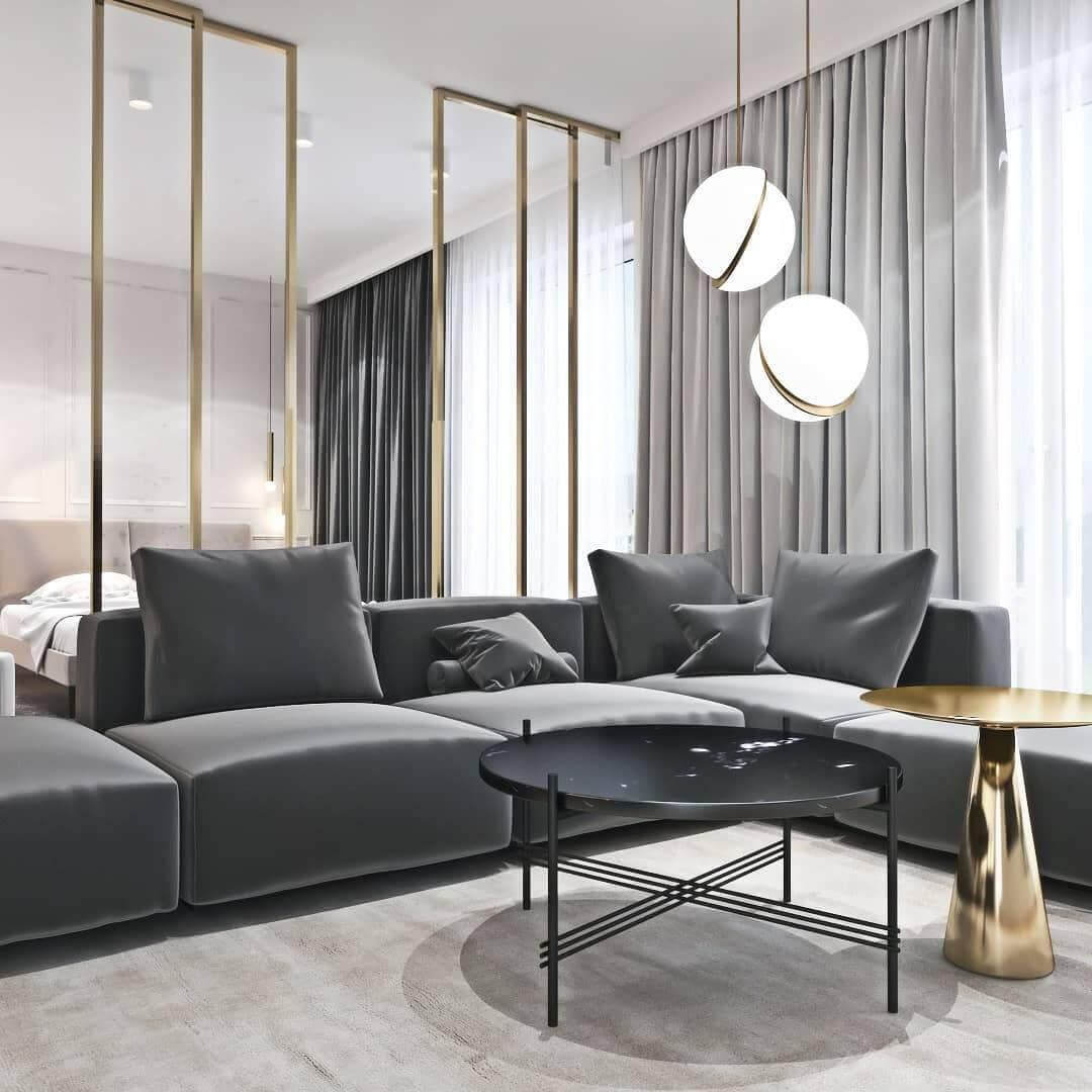 Elegant Halvmåne Pendellampe