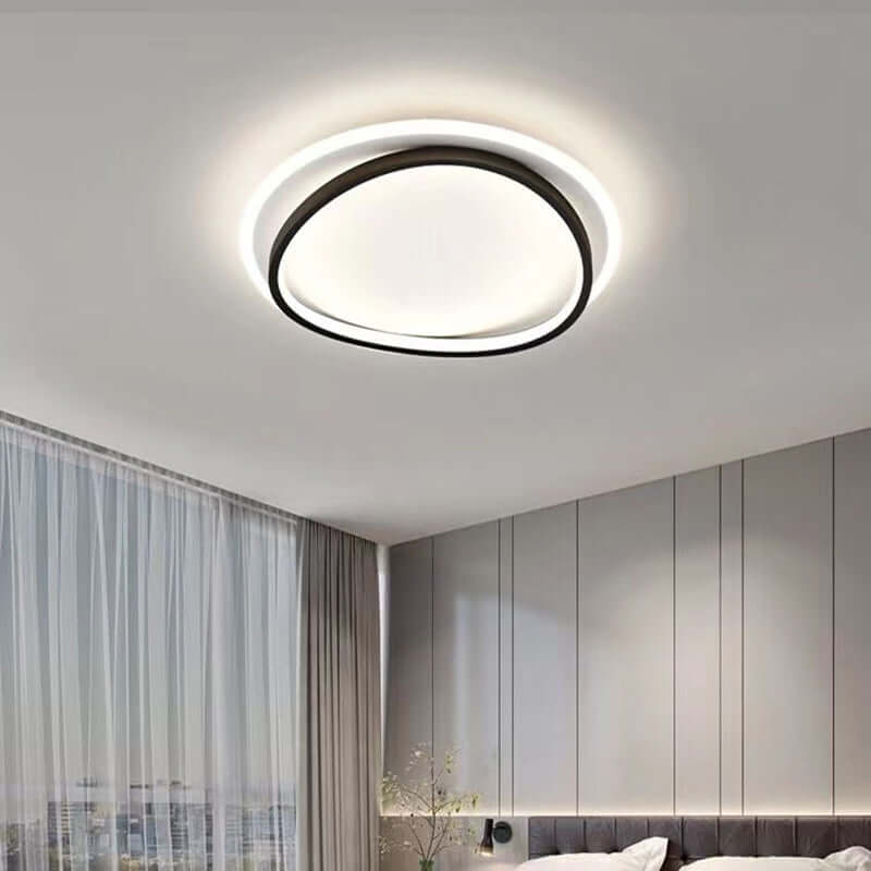 Elegant Loftslampe i Sort/Guld