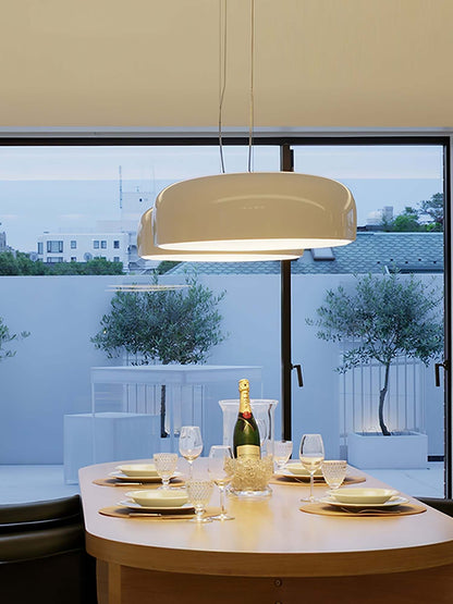 Moderne Pendellampe i Aluminium og Polykarbonat