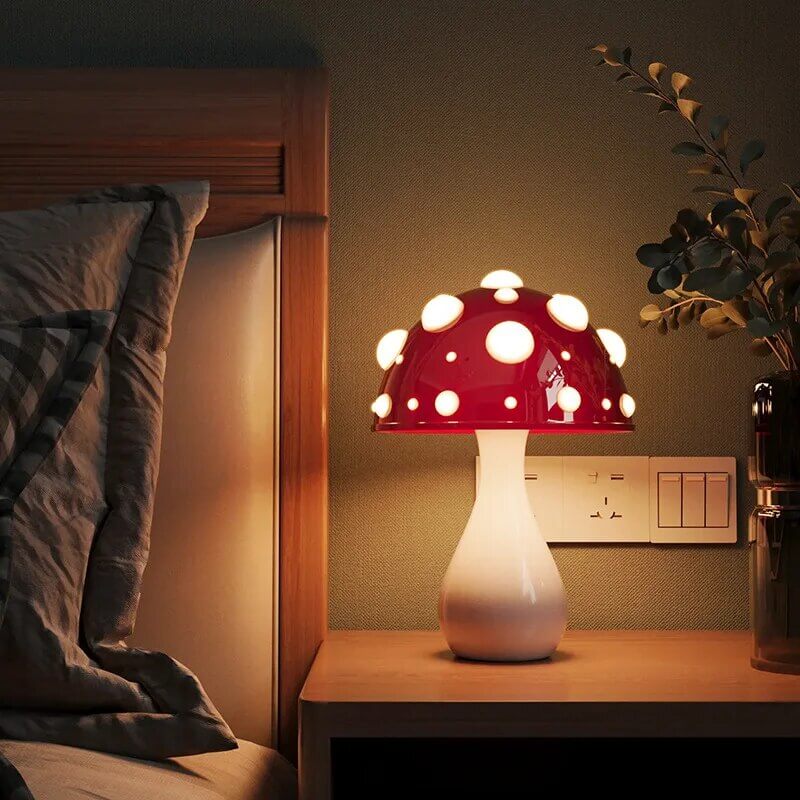 LED Bordlampe Svampedesign - Amanita
