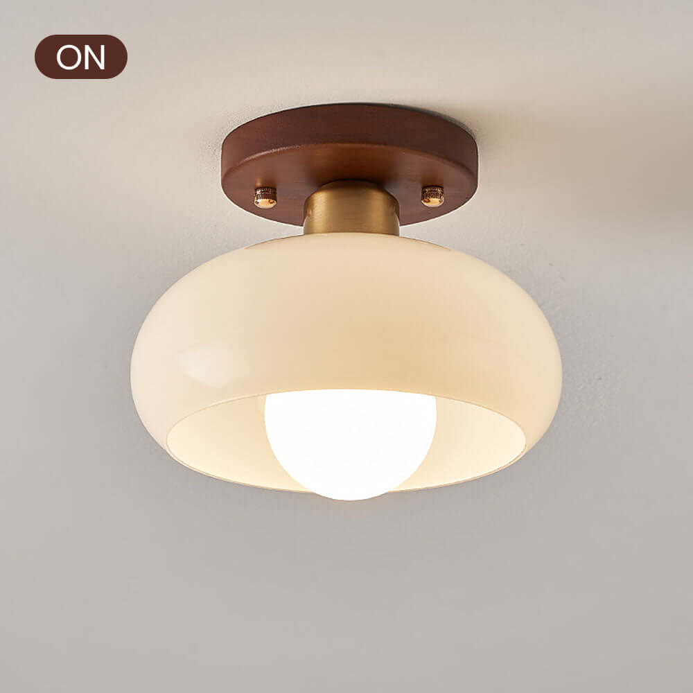 Vintage Hvid Lille Loftslampe