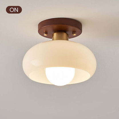Vintage Hvid Lille Loftslampe