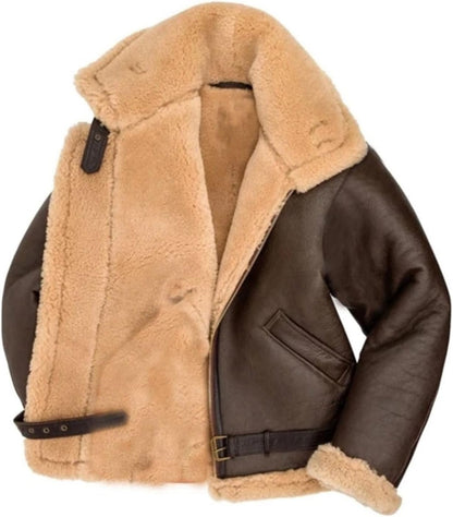 Shearling Pilotjakke - Uovertruffen Komfort og Stil