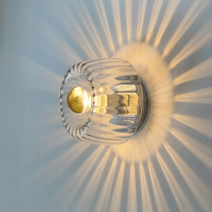 Elegant Glas Væglampe - Nordisk Design