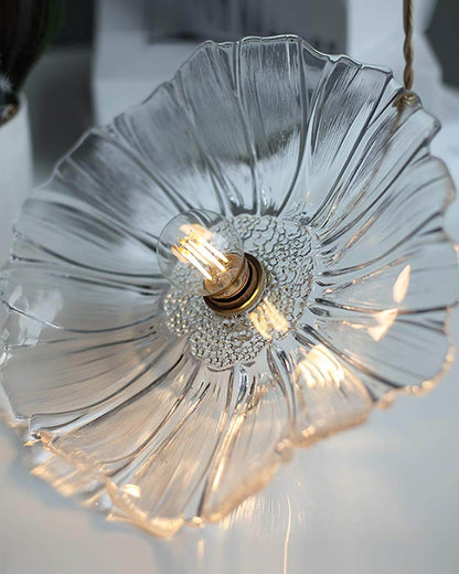 Elegant Blomsterglas Pendel - 28cm