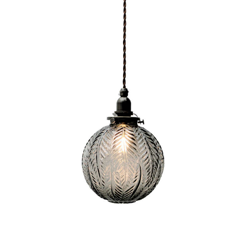 Elegant Sfærisk Glas Pendellampe - Dia 15cm