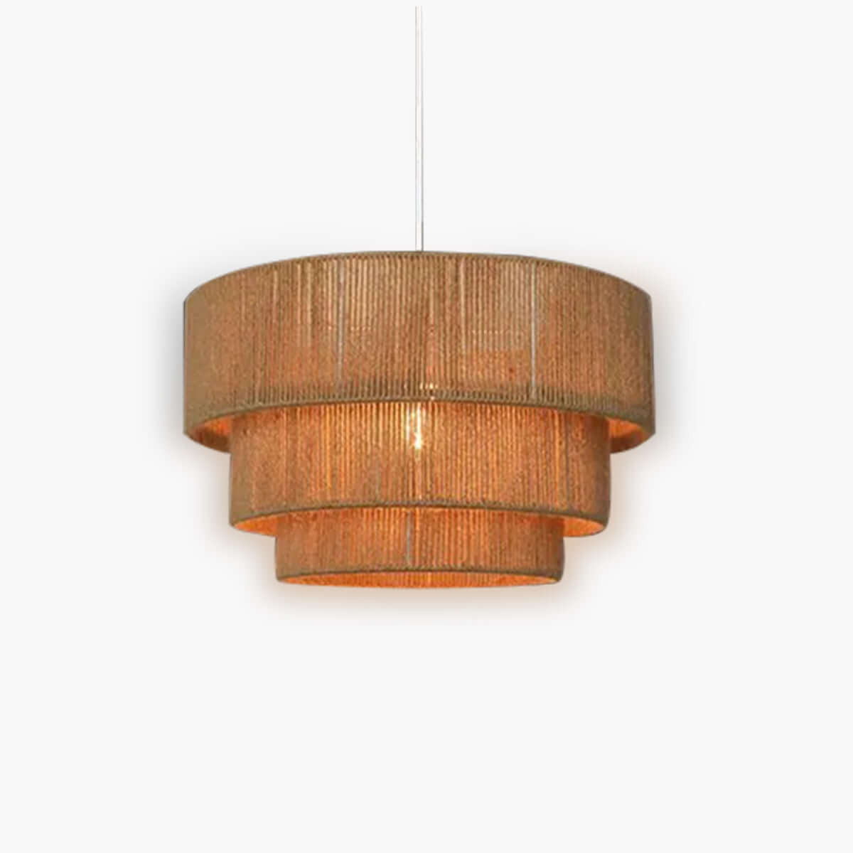 Rustik Hampe Reb Loftslampe Med LED