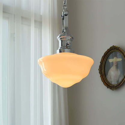 Elegant Skolehus Pendellampe - 30cm Glas
