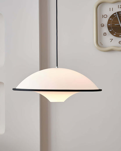 Moderne UFO Pendellampe i Akryl & Metal - Ø45cm